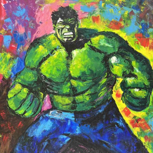 JALEX (Hulk) 99x97 oil on canvas